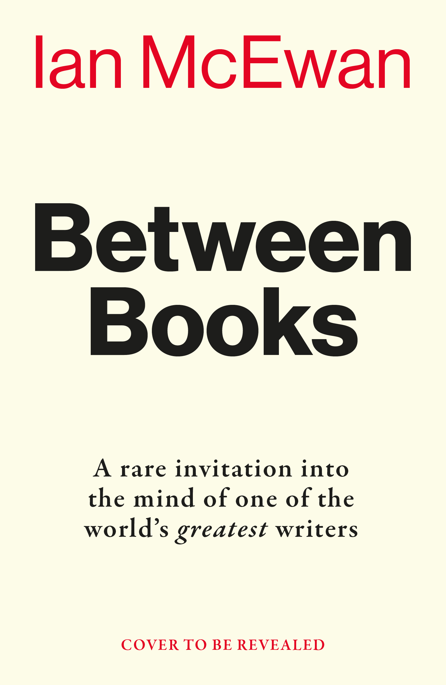Between Books by Ian McEwan